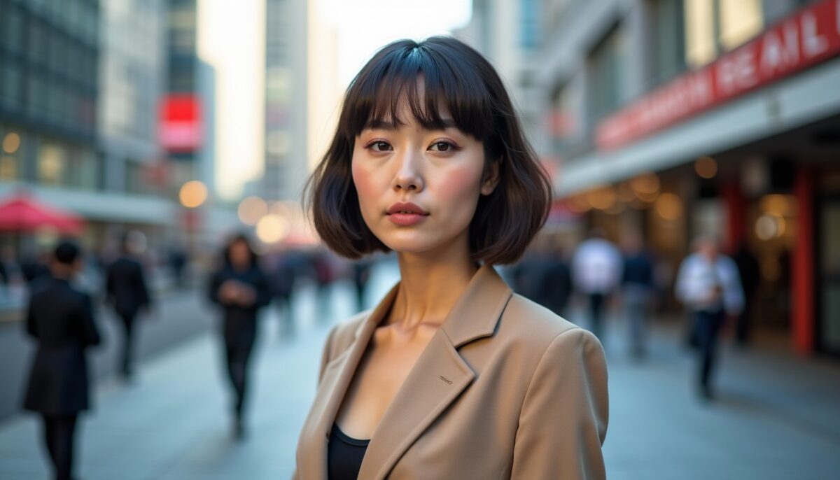 Carré et frange rideau : le duo incontournable pour un look chic et moderne en 2024
