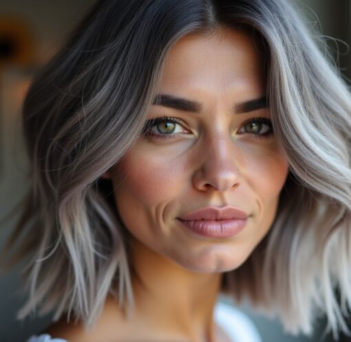 Balayage gris sur cheveux courts : révolutionnez votre look contemporain