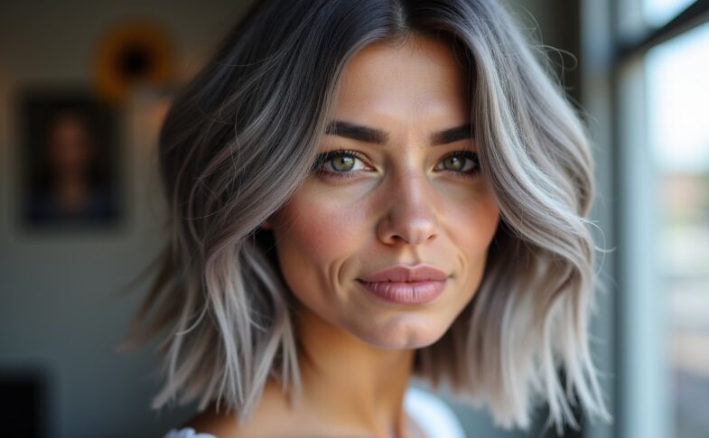 Balayage gris sur cheveux courts : révolutionnez votre look contemporain