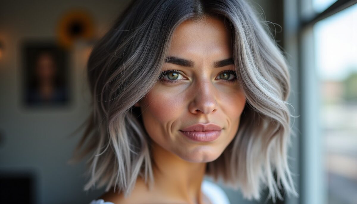 Balayage gris sur cheveux courts : révolutionnez votre look contemporain