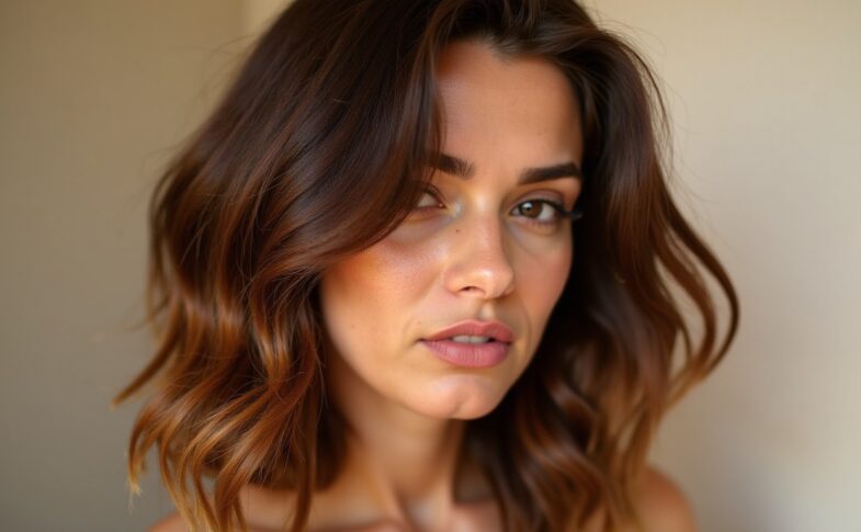 Balayage miel doré : Sublimez votre marron glacé avec élégance et savoir-faire