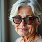 Styles de coiffure raffinés pour femmes seniors portant des lunettes