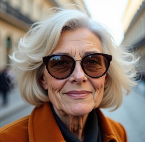Coiffures élégantes pour seniors portant des lunettes : sublimez votre style après 70 ans