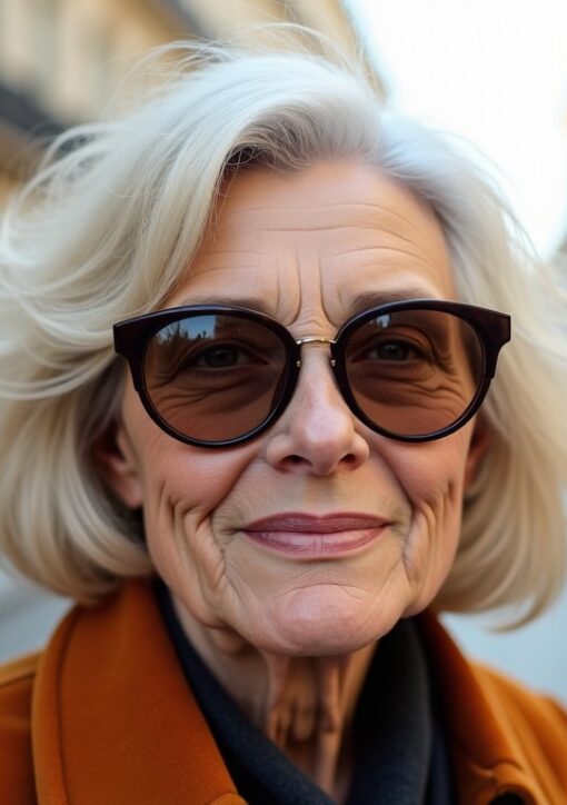 Coiffures élégantes pour seniors portant des lunettes : sublimez votre style après 70 ans