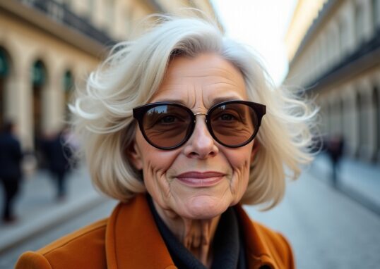 Coiffures élégantes pour seniors portant des lunettes : sublimez votre style après 70 ans