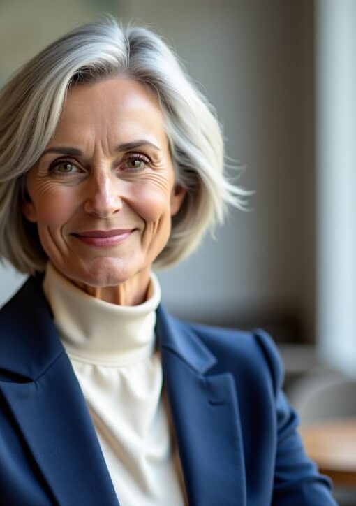 Coupes courtes élégantes et contemporaines pour femmes de 60 ans