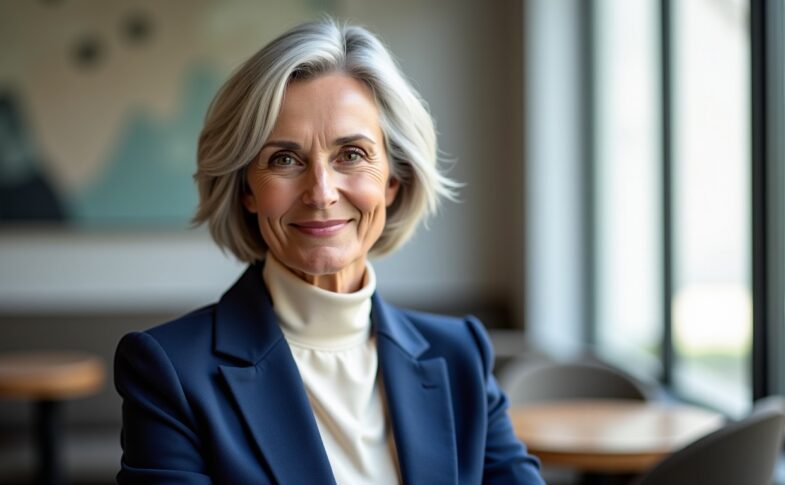 Coupes courtes élégantes et contemporaines pour femmes de 60 ans
