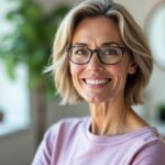 Idées de coupes courtes tendance pour femmes de 50 ans à porter avec des lunettes
