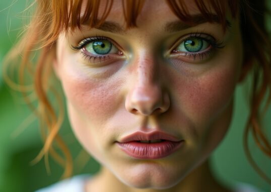 Rousse aux yeux verts : le guide ultime pour révéler l'éclat de votre beauté singulière