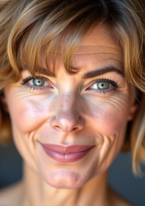 Coiffures mi-longues pour femmes de 60 ans : conseils modernes et élégants avec frange