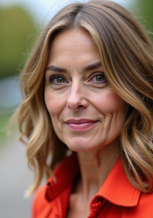 Coupe mi-longue dégradée avec frange à 50 ans : osez la modernité pour un look revitalisé